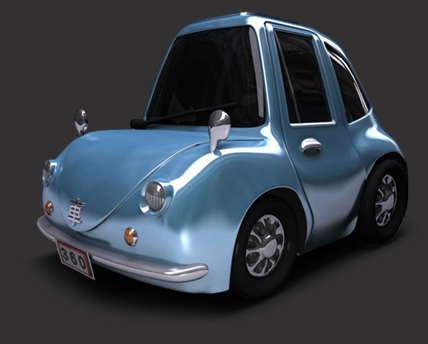 Cheetah3D Cartoon Car Render